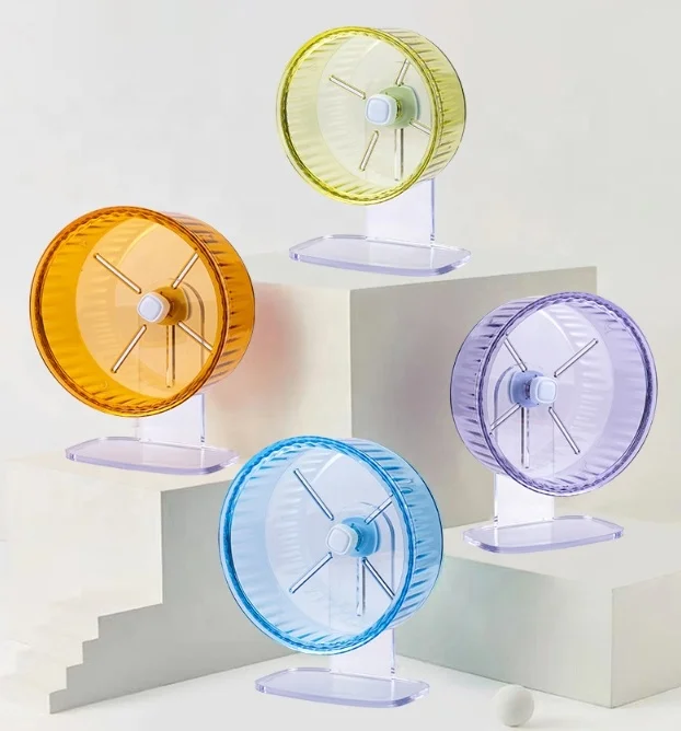 Hamster Wheel Adjustable Chinchilla Wheel Silent Spinner Hamster Wheel for Dwarf Syrian Gerbils Mice and Other Small Pet