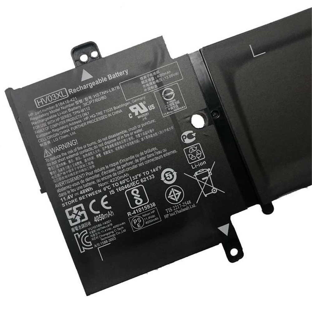 Genuine HV03XL Laptop Battery For HP X360 310 G2 HSTNN-LB7B TPN-W112 818418-421 817184-005 11.4V 48WH