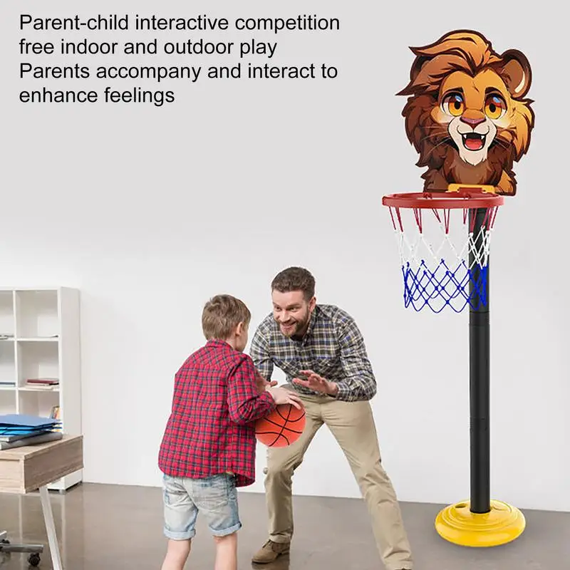 

Basketball Stand For Kids Kids Basketball Stand Cartoon Easy-Store Fun Early Education Toy Height Adjustable Basketball Hoop For