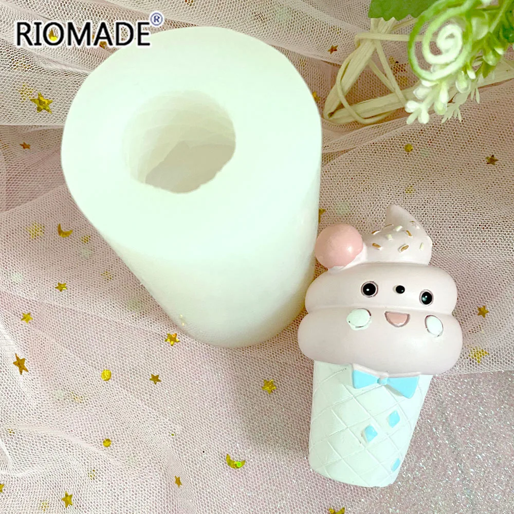 Ice Cream Silicone Mold Cute Styles Octopus Poop Model Baking Candy Fondant Cake Decoration Tools Handmade Candle Plaster Mould