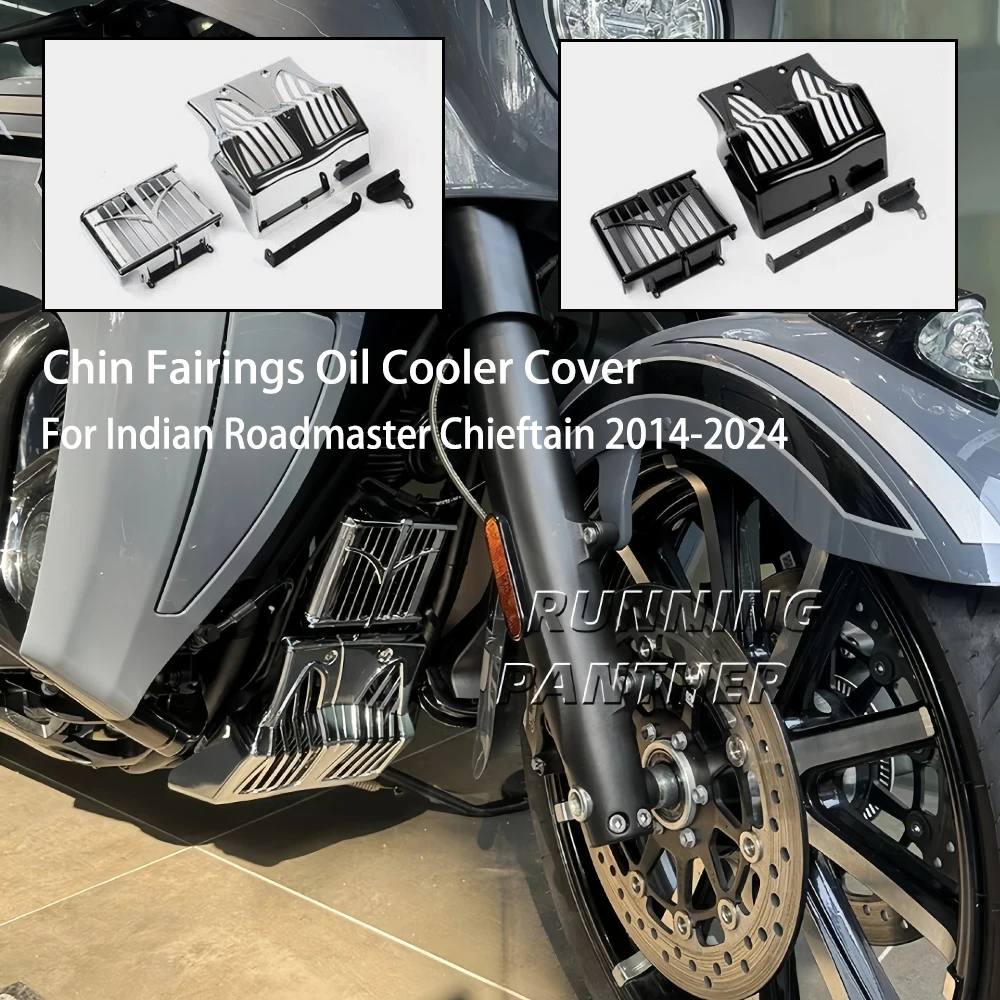 

Новая черная хромированная нижняя накладка на мотоциклетный обтекатель (крышка масляного радиатора) для Indian Chief/Chieftain/Roadmaster 2016-2025 2024
