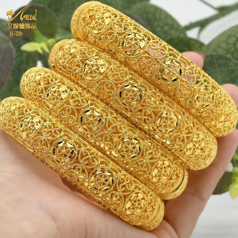 ANIID Bracelets Bangles Charm Women Jewelry Gold Custom Wholesale Designer 24K Color Chain Femmes Adjustable Luxury