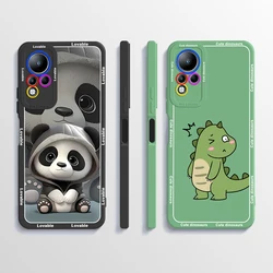 for Infinix Note 12 Case Note12 G88 Cute Dinosaur Liquid Soft Silicone Phone Back Cover for Infinix Note 12 G88 X663 X663D Cases