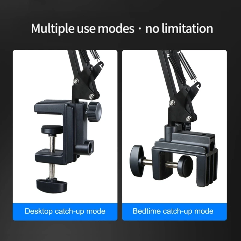 Cantilever Bracket Clamp Nonslip Universal Bracket Clamp C Table Mount Clamp for Microphones Desk Lamp