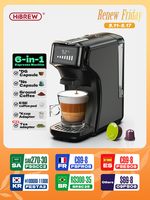 HiBREW 6in1 Capsule Coffee Machine Hot/Cold Multiple Espresso Cafetera Cappuccino Coffee Maker Dolce Gusto Nespresso Powder H1B