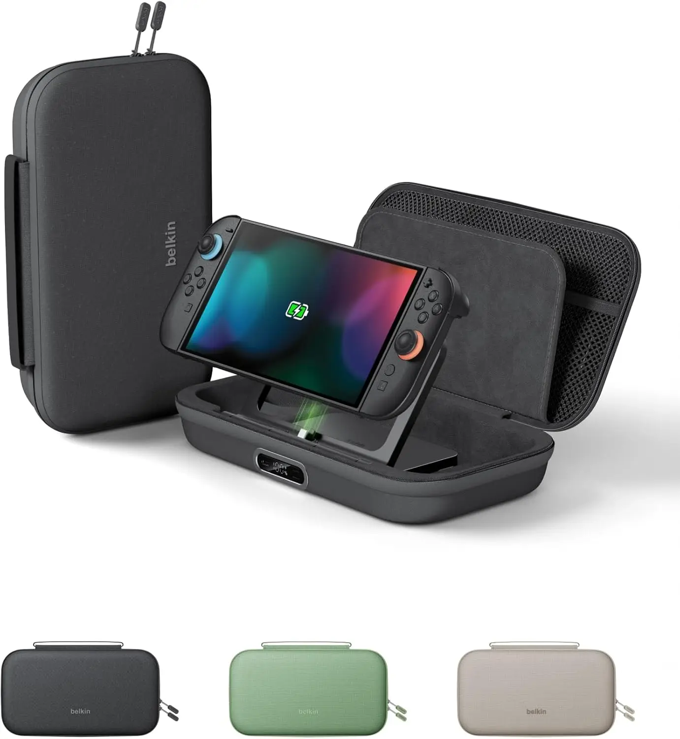 Switch 2 Charging Case Pro, 10000mAh Power Bank, 30W Fast Charging- Custom Fit, Hard Shell Carrying Case for Nintendo Switch 2