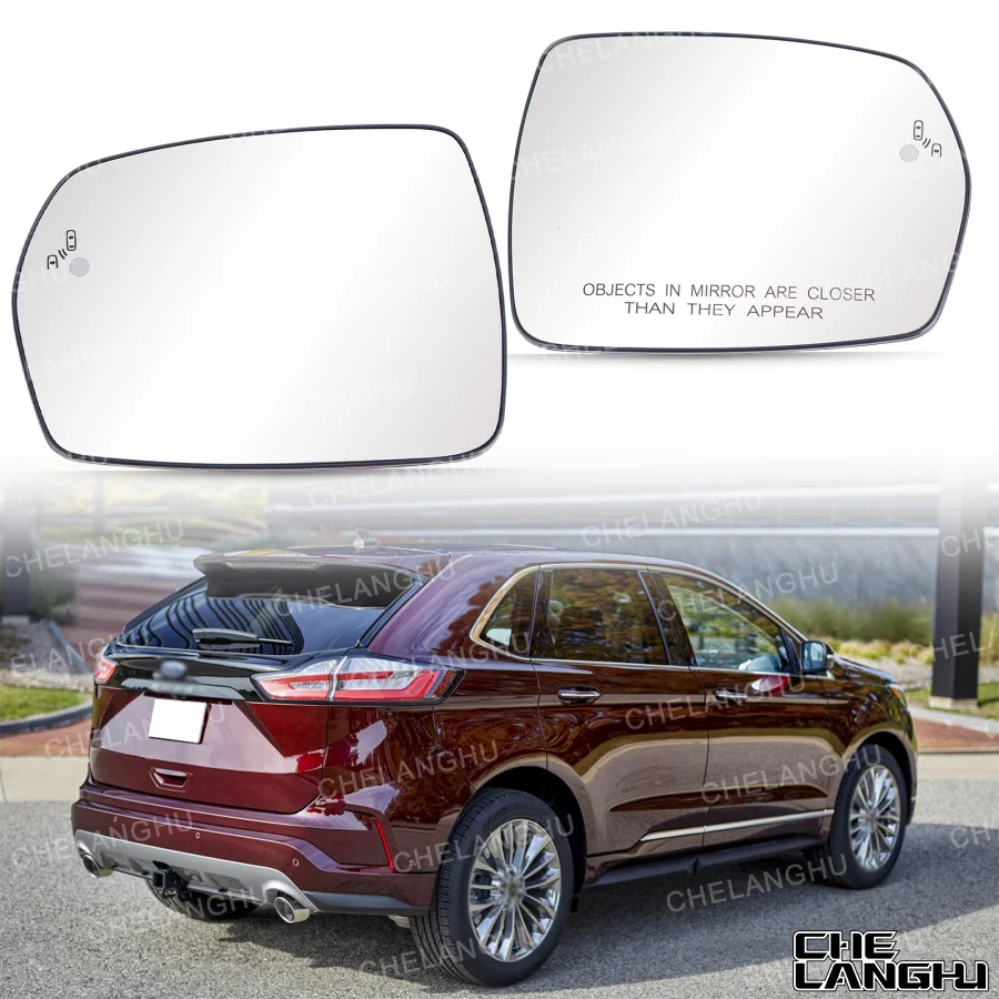

Mirror Glass For Ford Edge 2015 2016 2017 2018 2019 car accessories Rear-View Lens With Heating Blind Spot