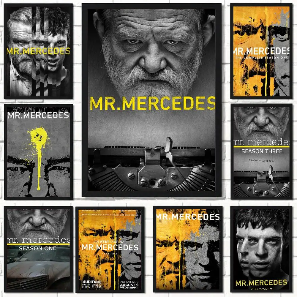 tv series M-Mr Mercedes-S Poster Self Adhesive Wall Decor for Modern Home Cafe Office and Bar
