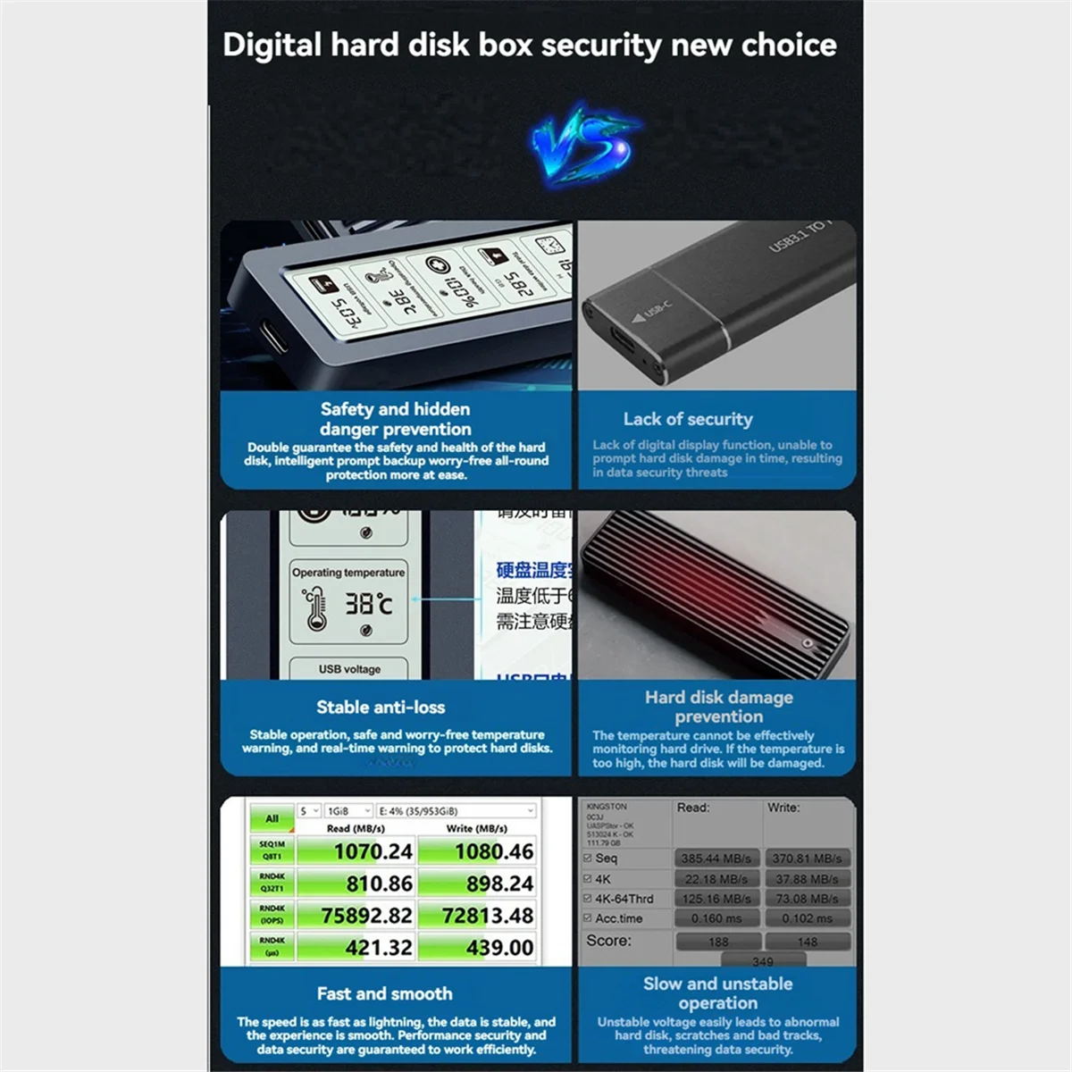 Whqt m.2 ssd nvme caso usb3.2 gen2 tipo c 10gbps pcie ssd caso m.2 nvme gabinete caixa de disco ferramenta livre ssd alumínio caso