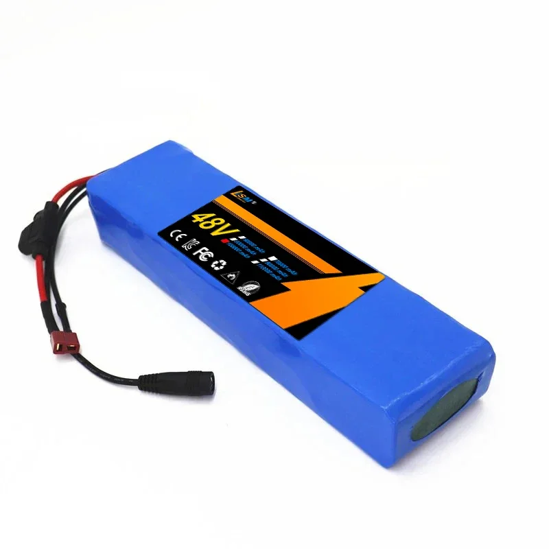 E-bike Battery Pack 48v 100Ah 18650 Lithium Ion Battery Pack 13S2P Bike Conversion Kit Bafang1000w and 54.6V 2A Charger+ Plug