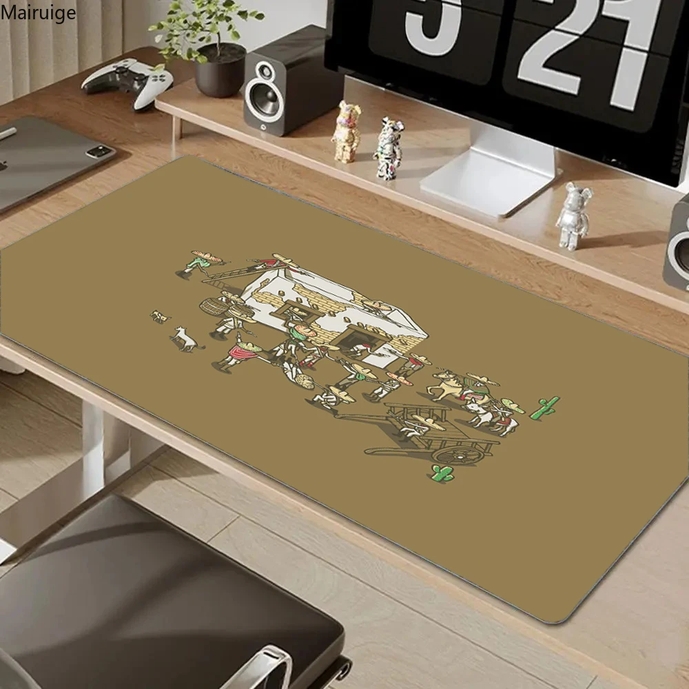 Minimalist pattern Mouse Pad Large Desk Mat PC Cartoon Gaming Accessories Mousepad Anime Gamer Cabinet Keyboard Pad Carpet