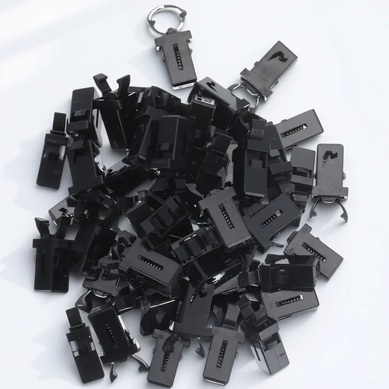 

50pcs Press Buckle Garbage Can Trash Bin Accessories Plastic Buttons Replacement Lid Locks Waste Container Parts Home Office Use