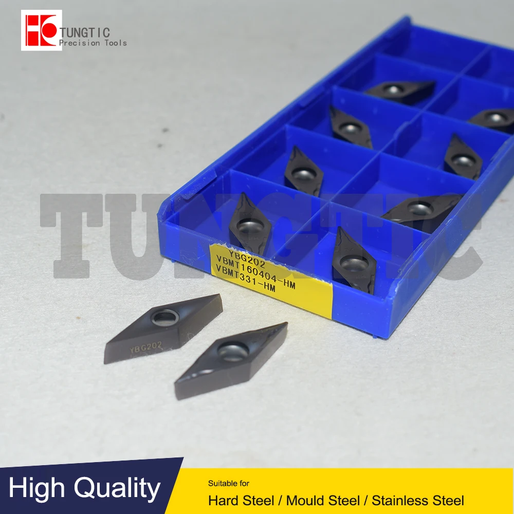 

VBMT160404-HM YBG202 VBMT331-HM VBMT 160404 HM Turning Inserts Carbide Cutter For Cast Cutter Lathe Tools