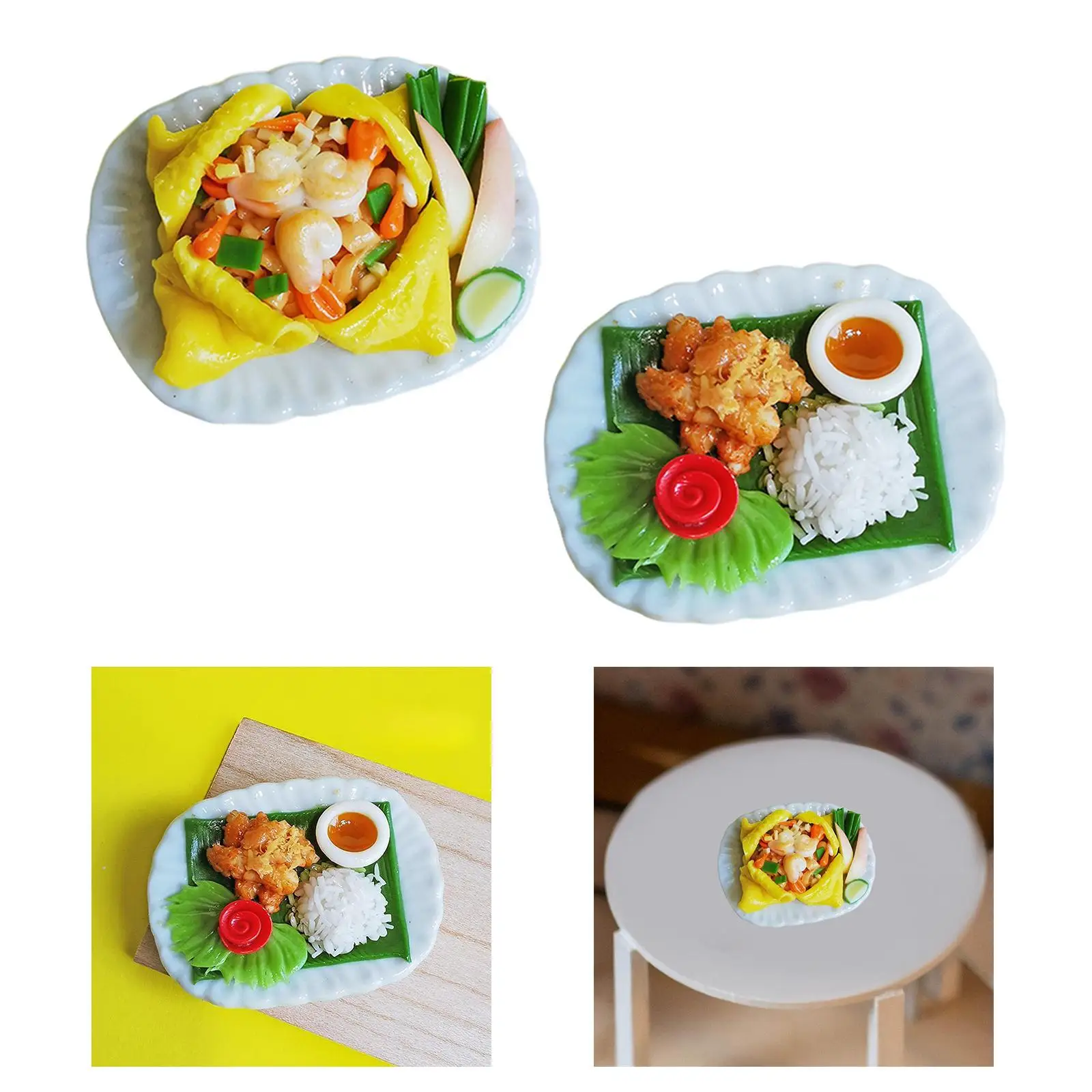 Jouets alimentaires pour maison de poupée, nourriture de cuisine, accessoires portables pour maison de poupée pour l'extérieur,