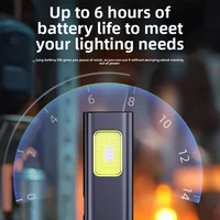 Emergency Portable Rechargeable Mini LED Keychain Flashlight 800LM Magnetic Pocket Torch Light for Work, Camping, Car Use 5