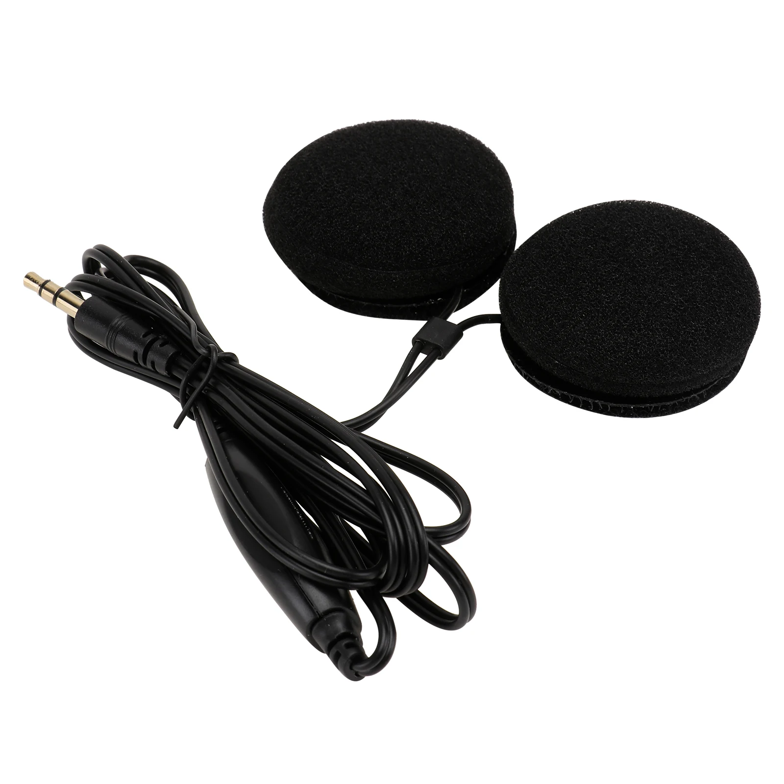 

120cm Motorcycle Headset for Helmets Premium 3.5mm Earpiece Adjustable Volume Mic Support Music Call for Cell Phone MP3