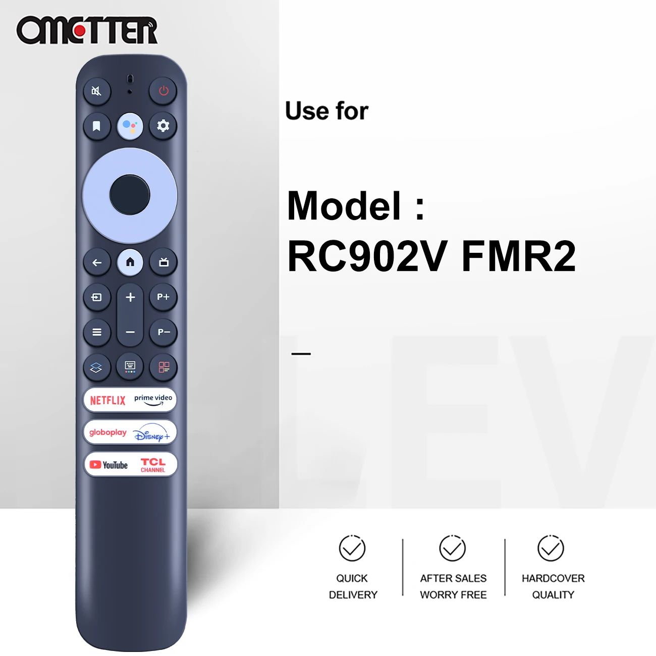 Suitable for TCL Voice Version Smart TV Remote Control RC902V FMR1 RC902V FMR2 RC902V FMR4 Universal 50/75C725 50P725G 55C728