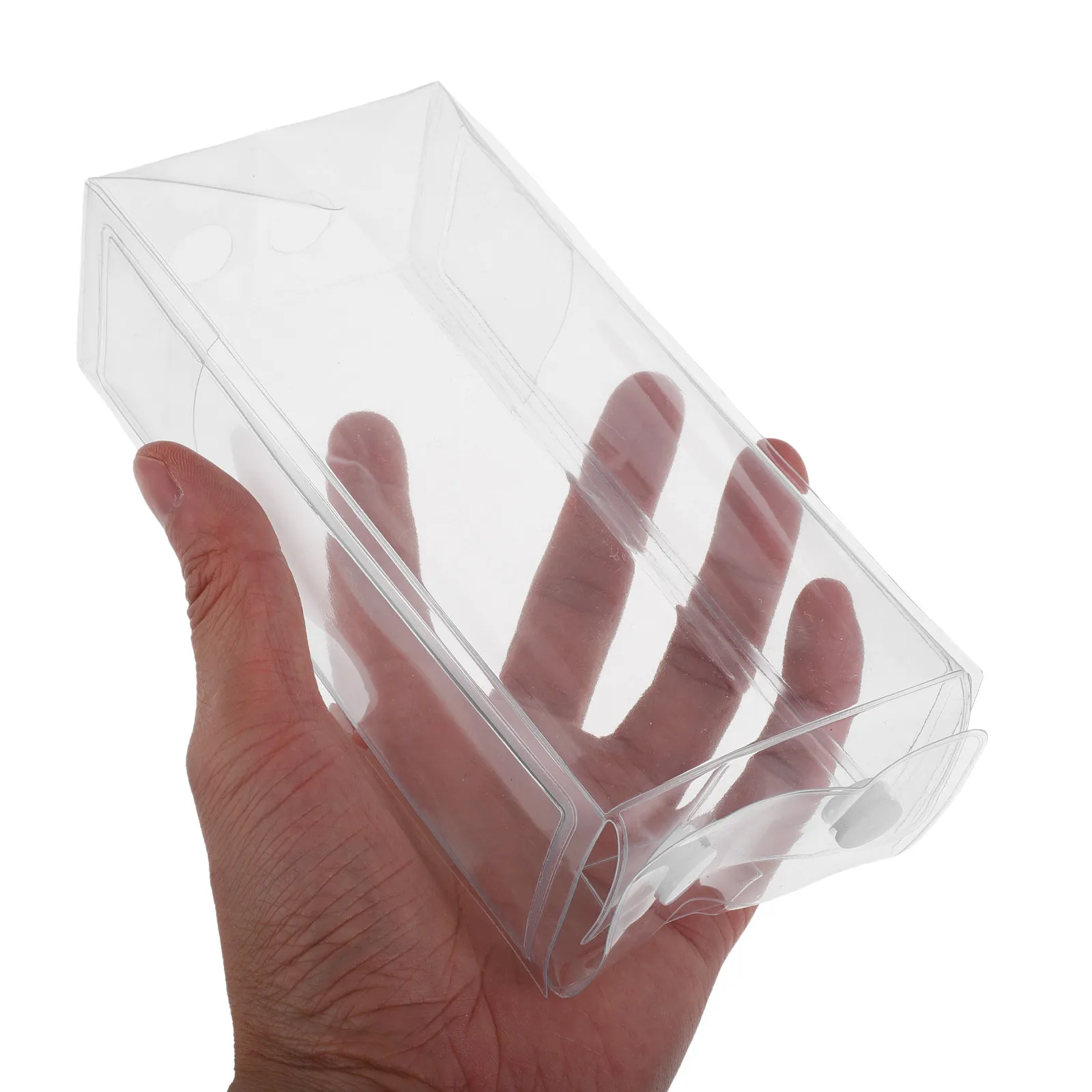 

Прозрачный чехол-брелок для ключей, маленький портативный прозрачный футляр для хранения и демонстрации кукол и детских аксессуаров