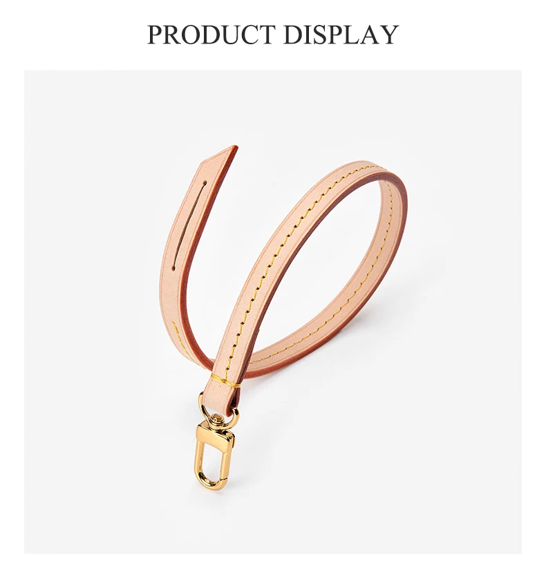 CRAZYSMITH Luxury Vegetable Tanned Leather Bag Strap For LV Pochette Underarm Crossbody Shoulder Straps Replacement Accessories