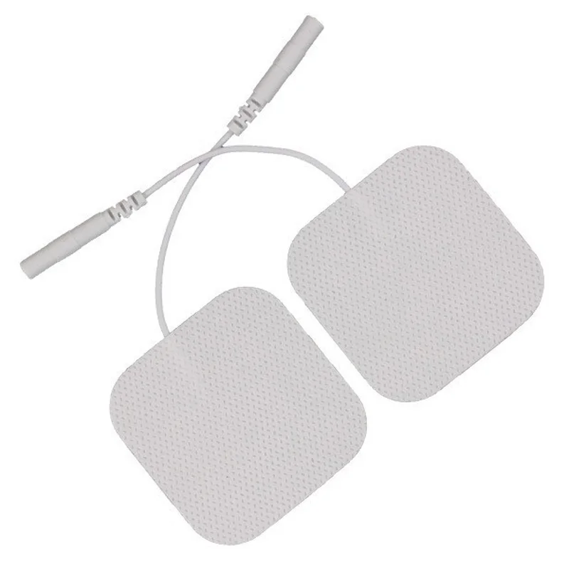 

20pcs/lot(10 pairs) Electrode Pads tens electrodes for TENS 5x5cm nerve stimulator with 2mm plug free shipping