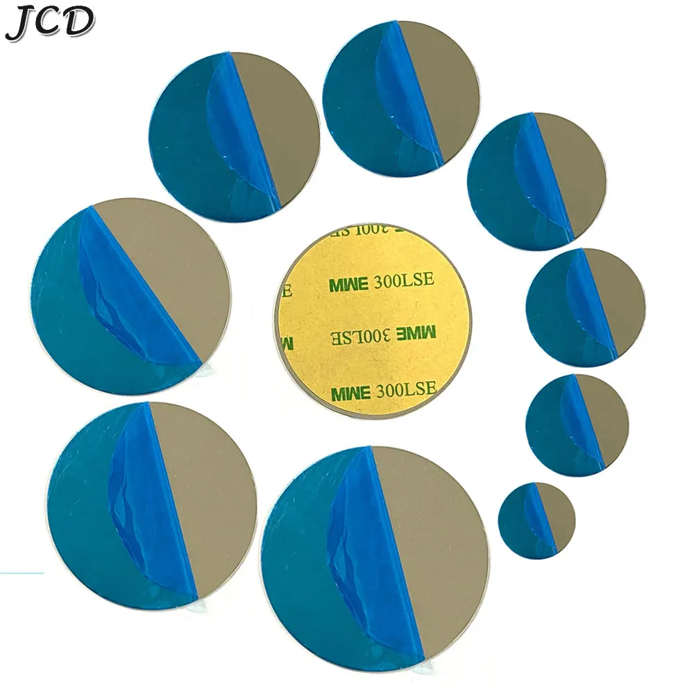 

JCD 10pcs Round Thin Metal Plate Disk For Magnetic Car Phone Holder Iron Sheet Sticker Disk For Magnet Tablet Desk Stand