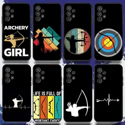 Archery Sprot Phone Case For Samsung S24,S21,S22,S23,S30,Ultra,S20,Plus,Fe,Lite,Note,10,9,5G Black Soft Cover