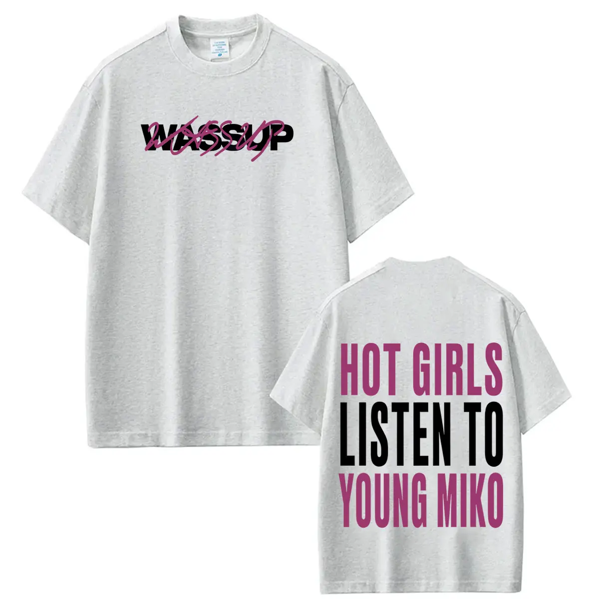 Rapper Young Miko Tour 2026 Bedrucktes T-Shirt für Männer und Frauen Modisches T-Shirt Sommer Baumwolle Kurzarm Lässige Lockere T-Shirts Streetwear – Detail 6