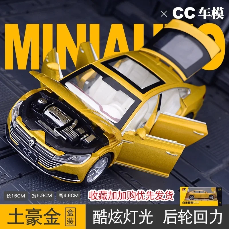 1:32 Volkswagen CC arteon Car Model Alloy Car Die Cast Toy Car Model Pull Back Children\'s Toy Collectibles Christmas gift
