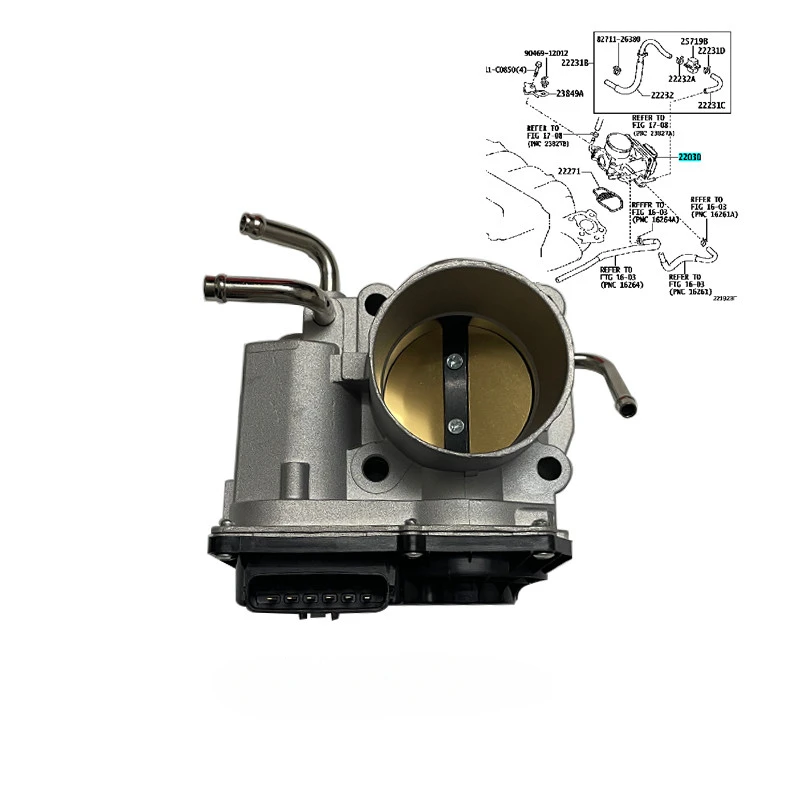 06-17 Camry electronic throttle with motor 09-13 RAV4 throttle position sensor valve body