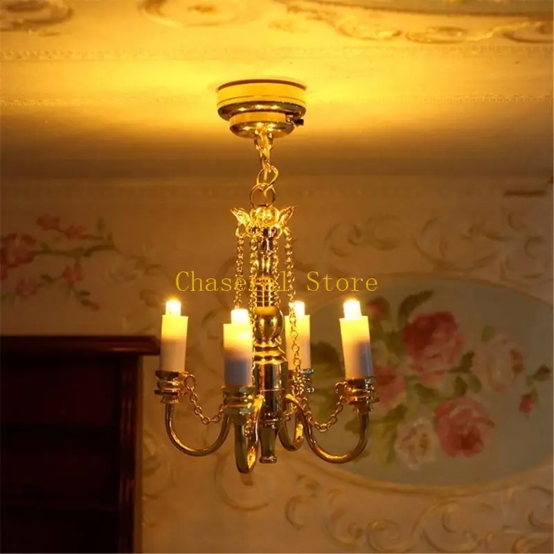 E7ce miniatuur plafondlichtmodel poppenhuis accessoires rollenspel meubels
