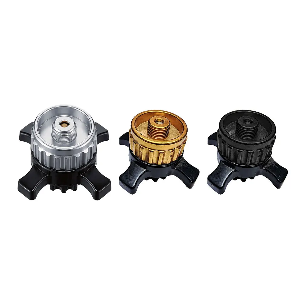 Adaptador de válvula roscada EN417 para estufa de exterior, conector europeo para cartuchos de gas, compatible con Campingaz, CV Easy y Clic.