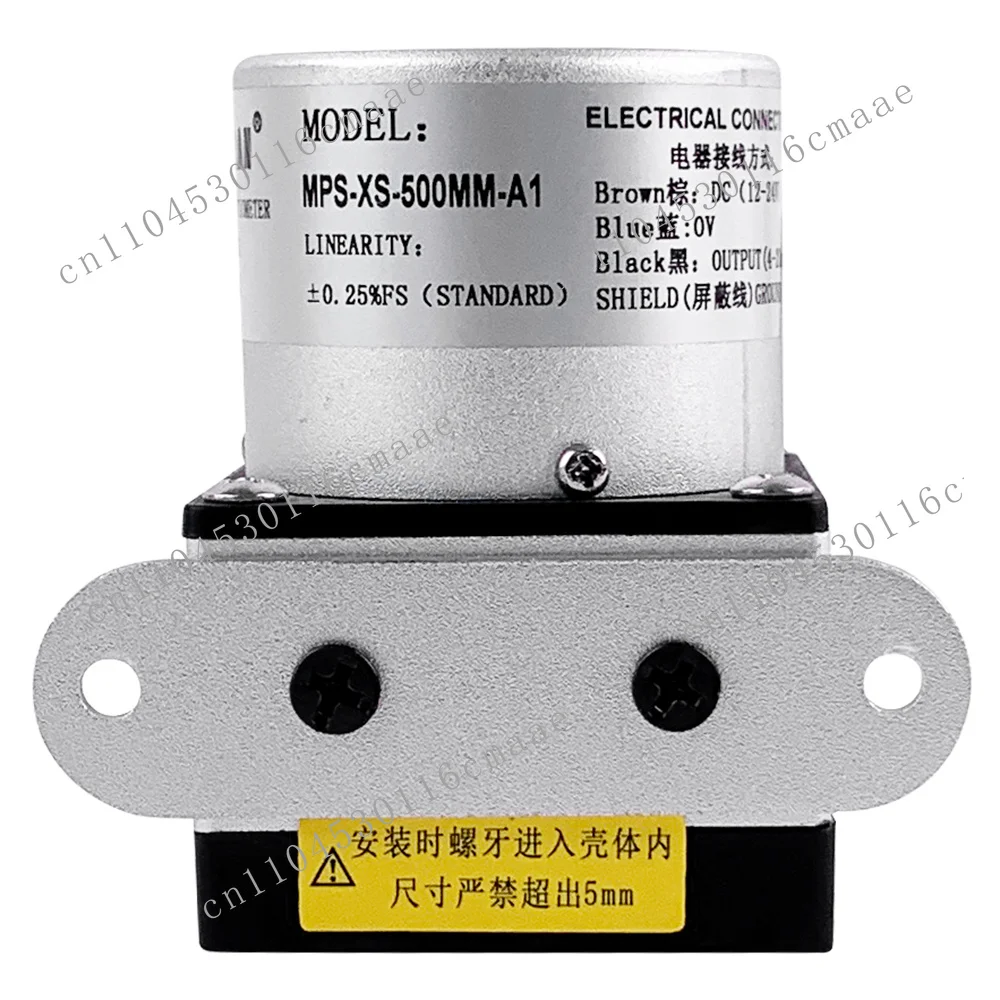 for MPS-XXS Pull-Wire Encoder Potentiometer IP65 Protection Grade 36V DC High Accuracy 0.1% Linearity, Factory Position Sensor