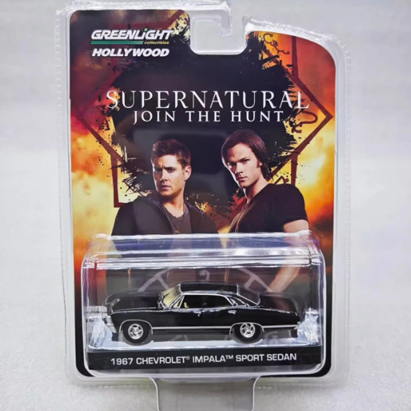 Greenlight 1:64 Supernatural 1967 Chevrolet's Impala Sport Sedan Alloy Model Car Classics Adult Souvenir Gift Static Display