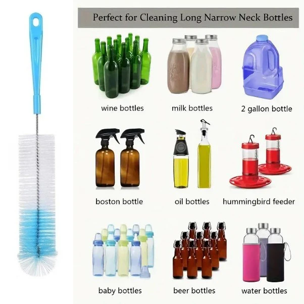 5 Pcs Longhandled Cup Brush Baby Bottle Brush Thermos Cup Cleaning Brush Glass Tea Cup Brush Cleaning Brush Set