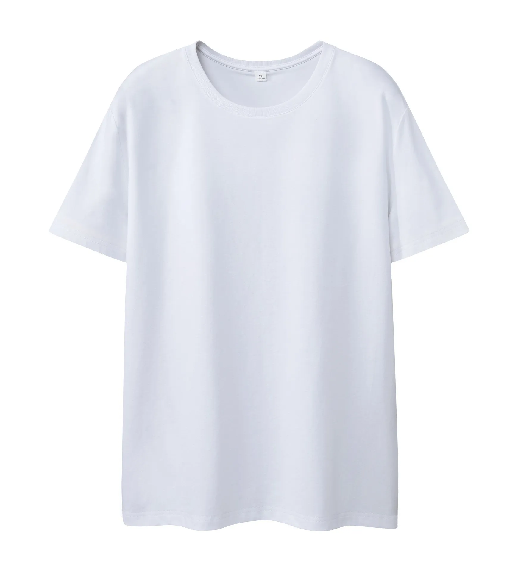 Summer Cooling Antibacterial Sorona Solid Set-In Sleeve Short Sleeve T-Shirt Men's Casual Top