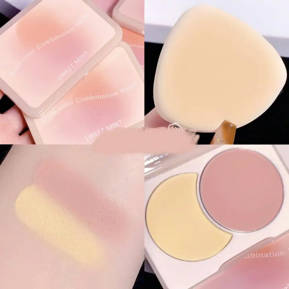 Blush paleta fácil coloração nenhum odor decorativo de longa duração nude maquiagem rosto blush maquiagem blush saúde beleza