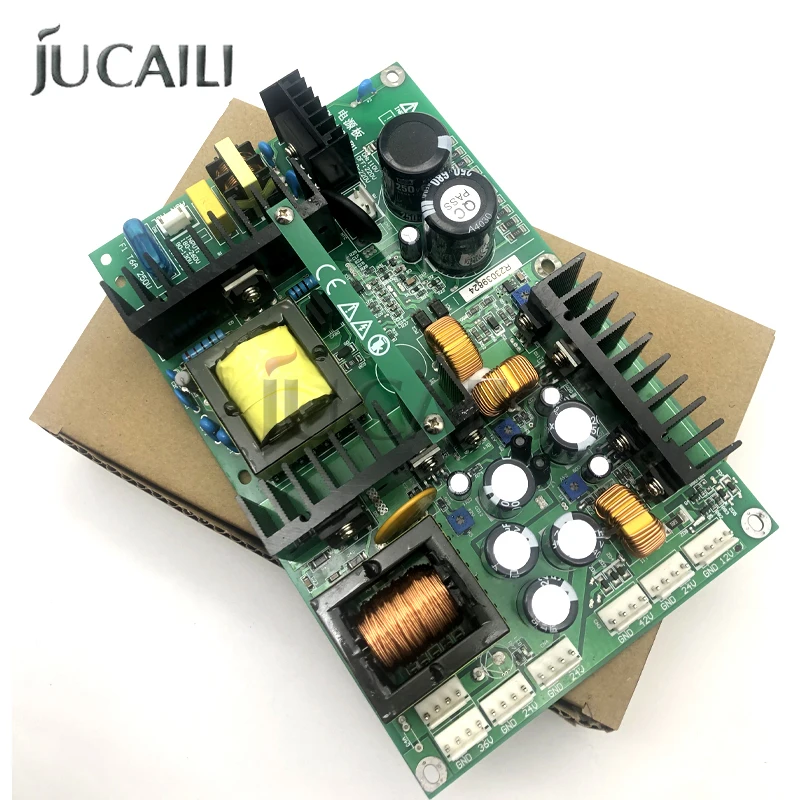 JUCAILI 4-Way Integrated Switching Power Supply Board – Bare Power Module for DTF / DTG / UV Printers – Quad Output Power Supp