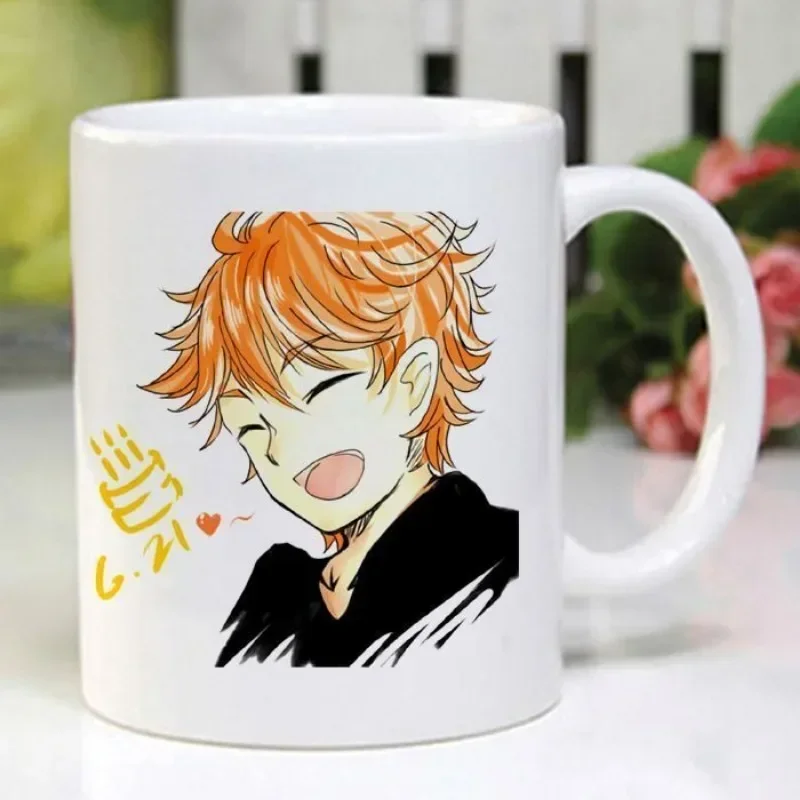 Haikyuu Hinata Shoyo anime peripheral cartoon printed ceramic mug office coffee cup birthday gift for boys and girls wholesale