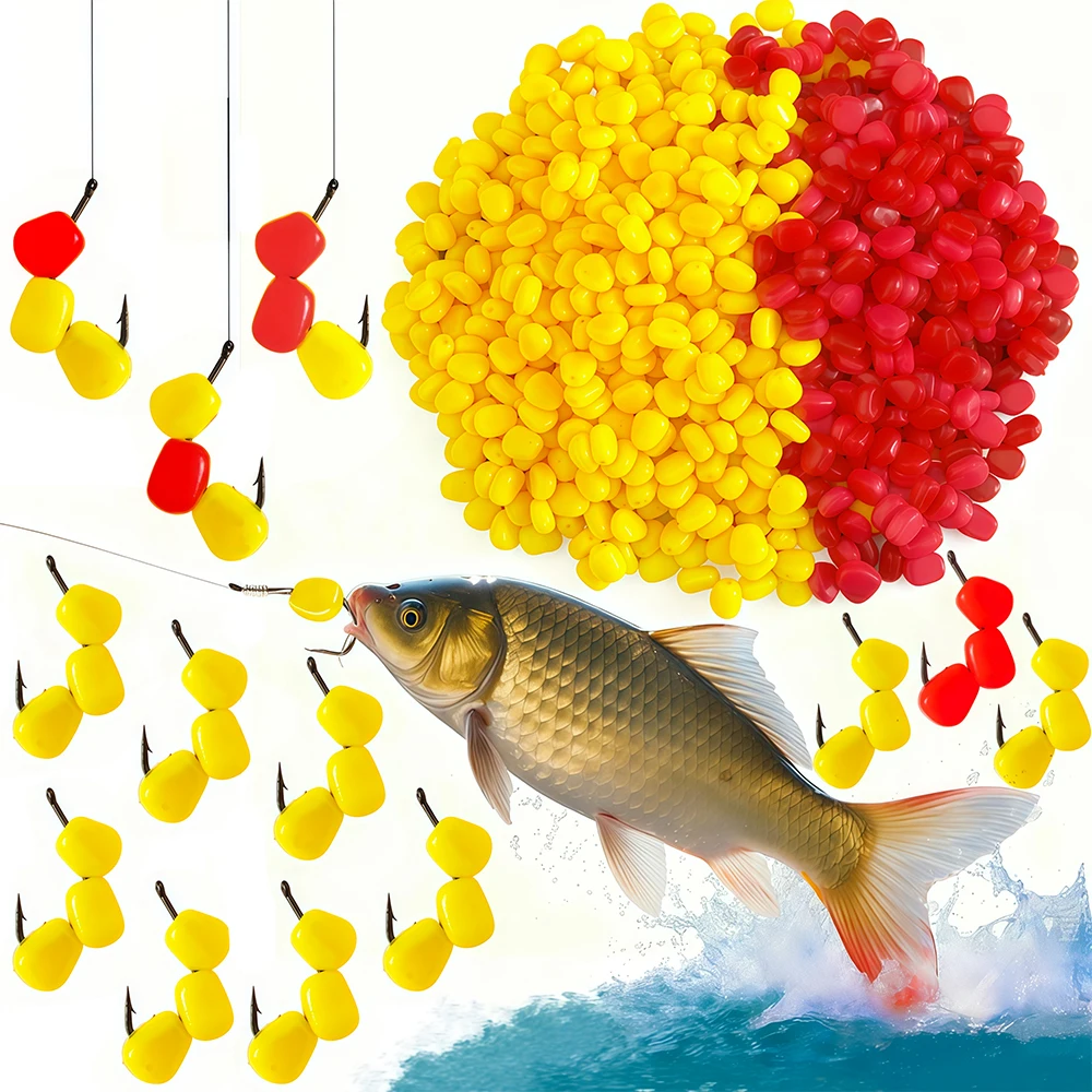 Silikon-Mais-Köder mit Weichem Geruch, Schwimmender Wassermais-Karpfenköder mit Creme-Geruch von Kunstgummiködern – Detail 1
