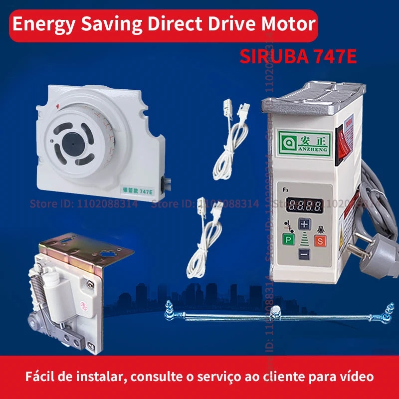 

Energy Saving Direct Drive Motor Control Box for Siruba 747E Industrial Overlock Brushless Ac Servo Motor Mute Save Power Motor