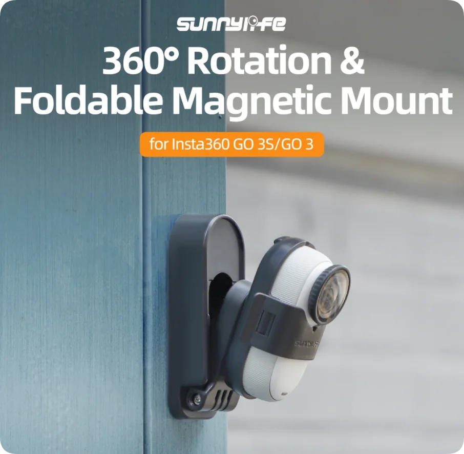 

Sunnylife Go 3S Magnetic Base Stand Angle Adjustable Foldable Portable Desktop Bracket Mount For Insta 360 Go 3S/Go 3 Camera Acc
