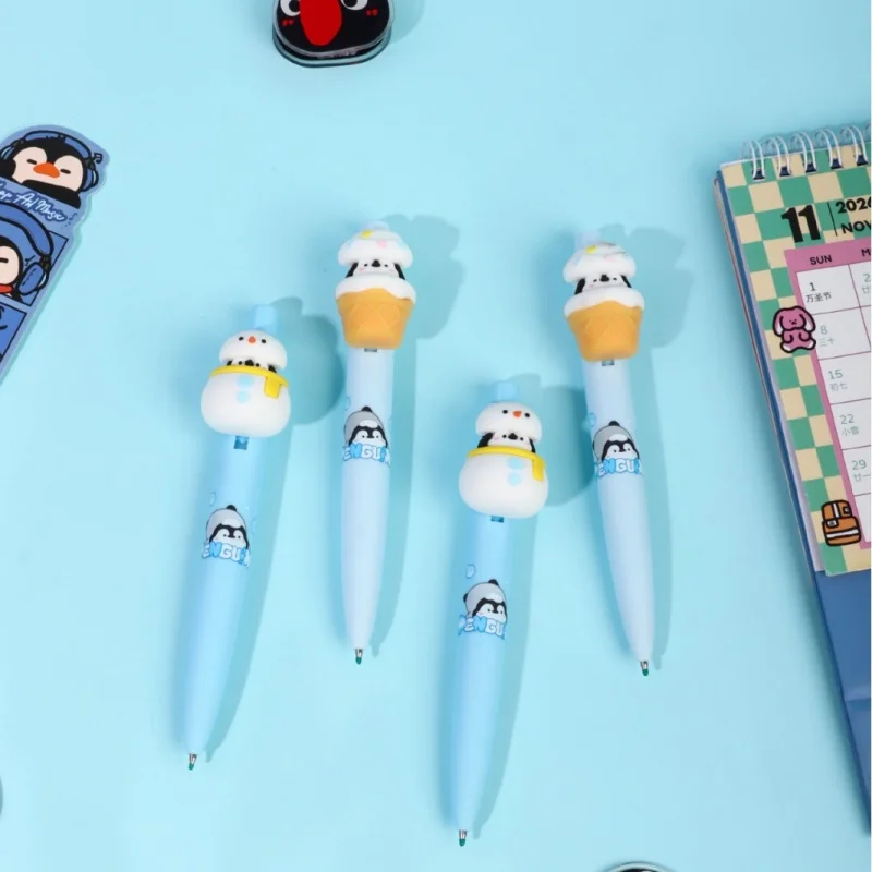

24PCS/ лот KAWAII пингвин пресса гель Пен мило 0,5 мм черные чернильные нейтральные ручки для написания канцелярских школьных принадлежностей