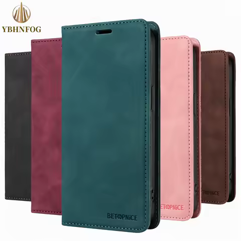 Leather Wallet Case For Samsung Galaxy S25 Edge S23 S22 S24 Ultra S21 S20 FE S10 S9 Plus Holder Card Slots Flip Phone Cover