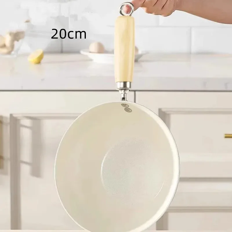 Ceramic Non-Stick Pan Frying Pan Wok Pan Home Steak Skillet Pancake Fried Induction Cooker Gas Stove Special Saucepan Nonstick