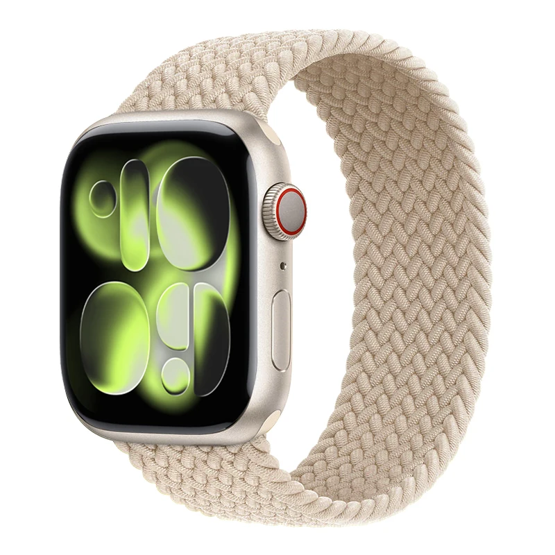 Geflochtenes Solo Loop Armband für Apple Watch Series 12 11 10 9 7 8 SE Ultra 4 3 49mm 46mm 42mm 44mm 45mm Armband Correa iWatch Bänder – Detail 6