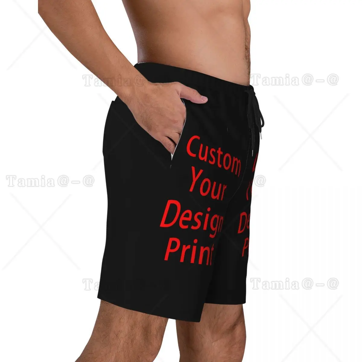 Custom Board Shorts Men Quick Dry Beach Boardshorts Customized Logo Printed Swim Trunks Bathing Suits