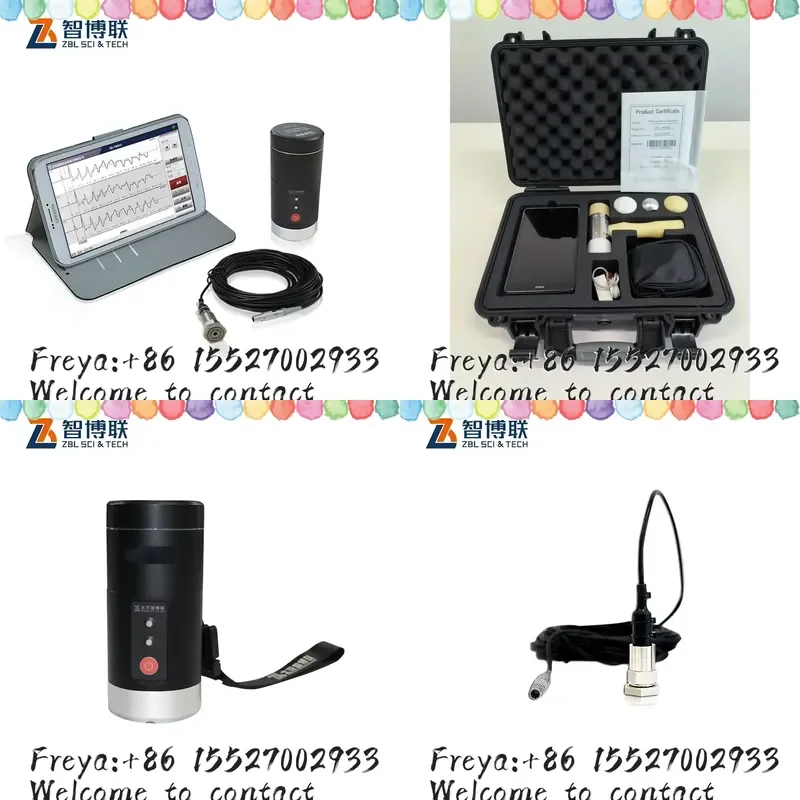 ZBL-P8000 Low Strain Dynamic Portable Wireless Pile Integrity Detector LCD Display CE/ISO Certified 3-Year Warranty