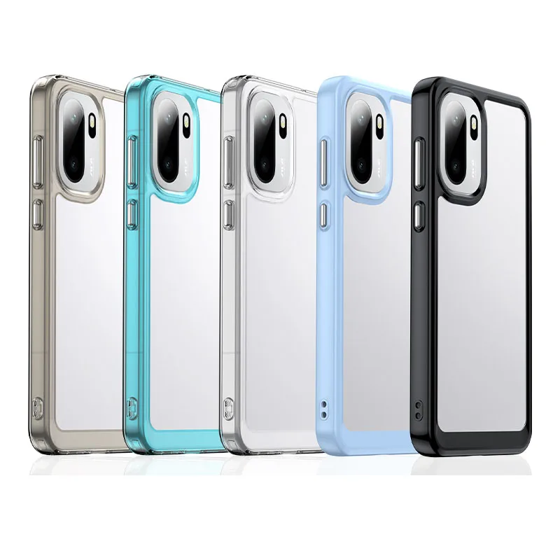ممتص الصدمات من السيليكون المقاوم للصدمات لهاتف Oneplus ACE 6 مع ممتص الصدمات لغطاء الكمبيوتر الصلب الشفاف لهاتف Oneplus 15R 1+15R #3