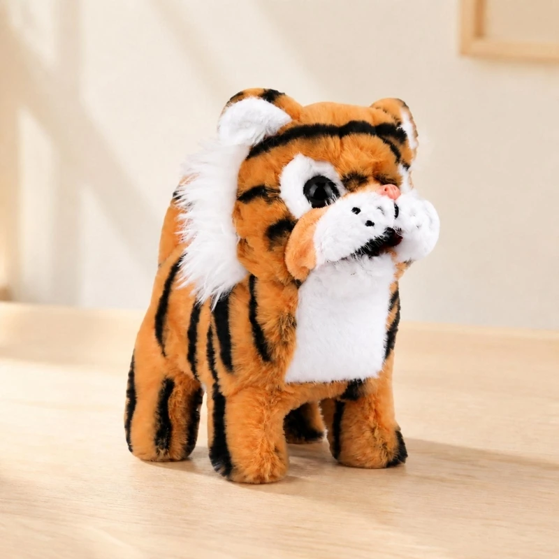 Kids Plush Animal Toy with Sound and Motion, Soft Plush Texture for Storytelling, Indoor Use and Room Display Fun 15UB
