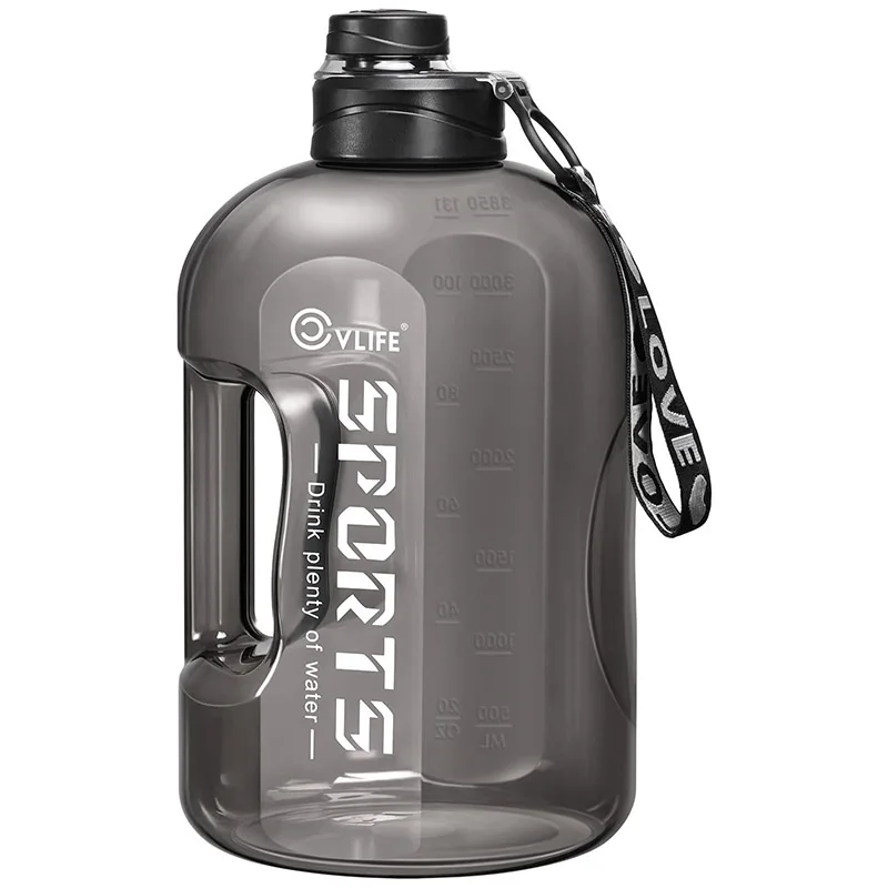 

CVLIFE 1 Gallon Water Bottle with Handle Large Gallon Water Jug with Strap Big Sports Bottle for Gym Reusable